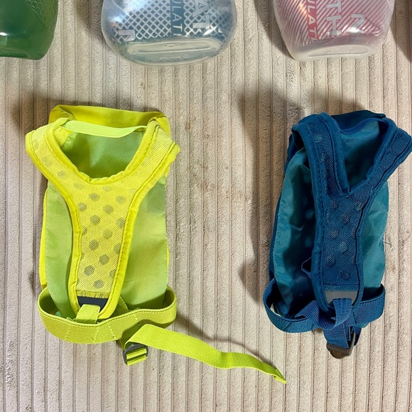 NATHAN Speedraw Insulated Handheld Hard Flask set of 4 Bundle zip pocket Ultra - Picture 3 of 3